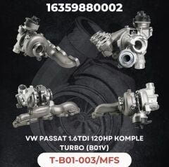 KOMPLE TURBO VW PASSAT 1.6 TDI 120 HP DCX B01V