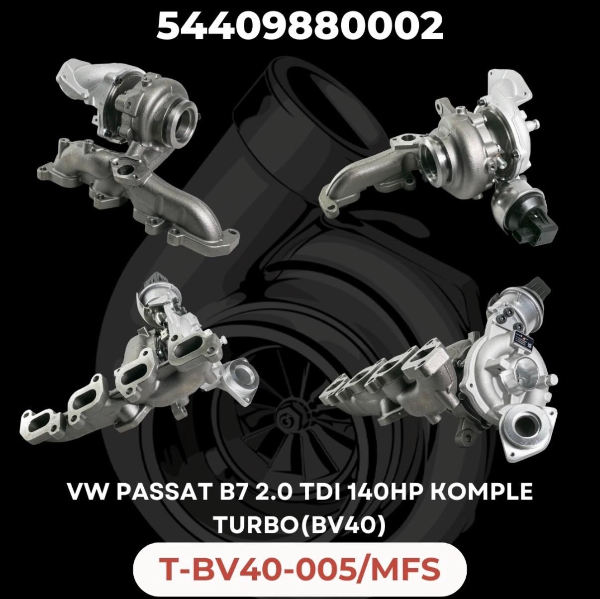 KOMPLE TURBO VW PASSAT 2.0 TDI 140 HP BV40