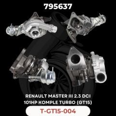 KOMPLE TURBO RENAULT MASTER III 2.3 DCİ GT15 KURU