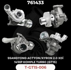 KOMPLE TURBO SSANGYONG ACTYON KYRON 2.0 XDİ GT15