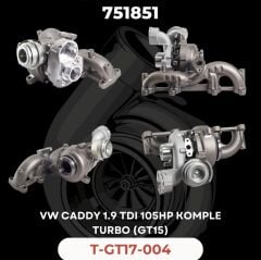 KOMPLE TURBO VW CADDY 1.9 TDI 105 HP GT15 BJB