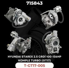 KOMPLE TURBO HYUNDAİ H100 BONGOO STAREX 2.5 CRDİ GT17