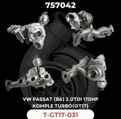 KOMPLE TURBO VW PASSAT 2.0 TDI 170 HP GT17 757042